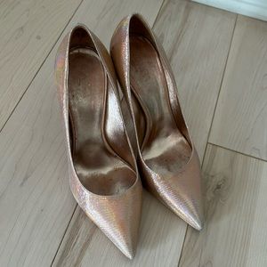 GIAMBA holographic pink pumps - size 8
